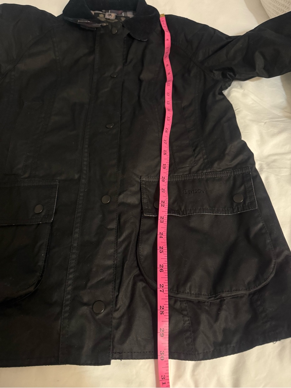 Barbour Beadnell Waxed Jacket in Classic Black! - Picture 8 of 12